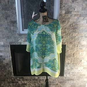 Multicolored light weight blouse